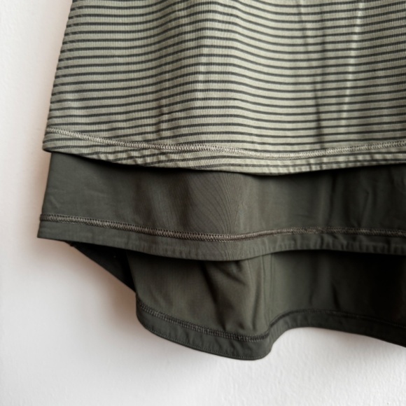 LULULEMON - Khaki Double Layer Workout Top - Picture 3 of 5